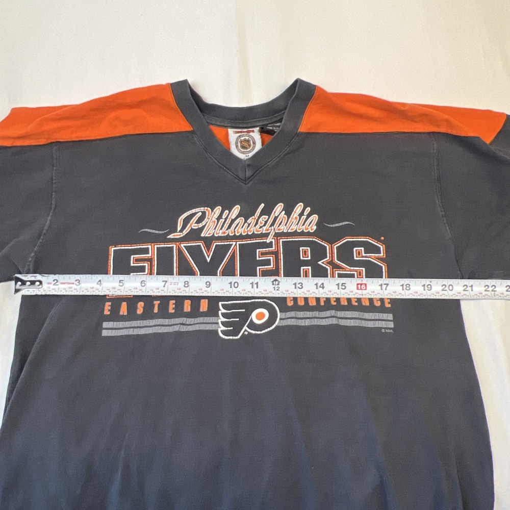 Vintage NHL Philadelphia Flyers Eastern Conference Black Shirt Pro-Player Mens L - Picture 6 of 9